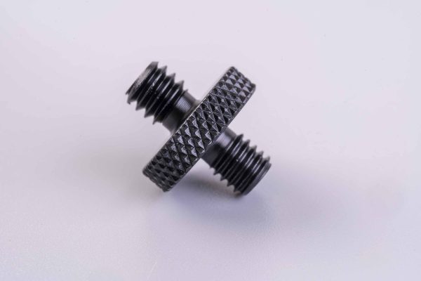 Перехідник-адаптер різьбовий (гвинт-шайба) 1/4″ Male (тато) на M5 Male (тато)