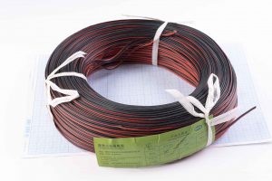 Кабель термостійкий силіконовий, супергнучкий 2х20AWG (червоний+чорний)