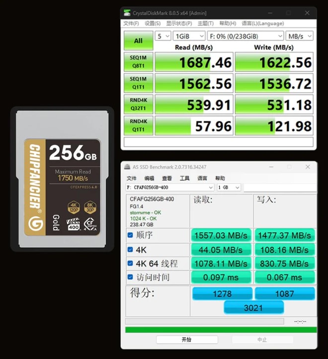 Карта пам’яті CHIPFANCIER Sony CFexpress Type A 256GB R:1750/W:1750MB/s