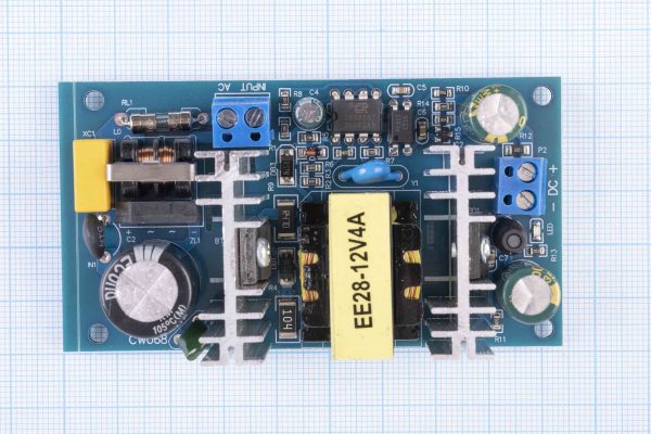 Блок живлення 12V/4А 50W DC імпульсний, без корпусу