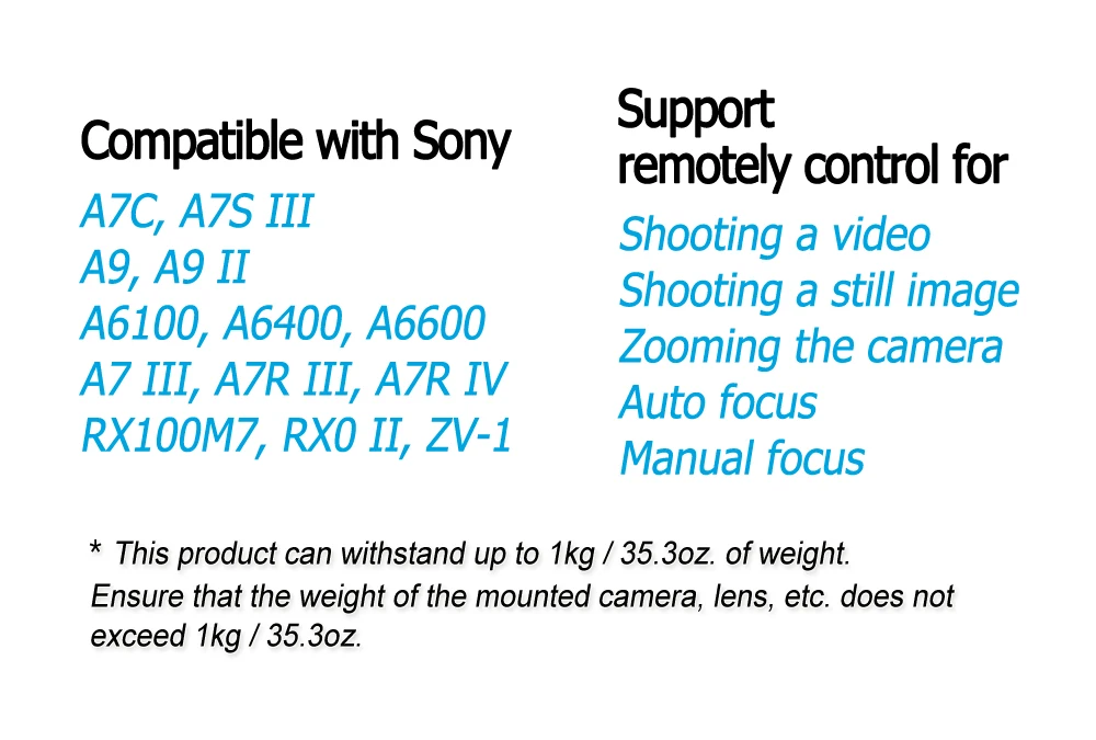 Штатив AODELAN TG-1S з дистанційним керуванням для камер Sony