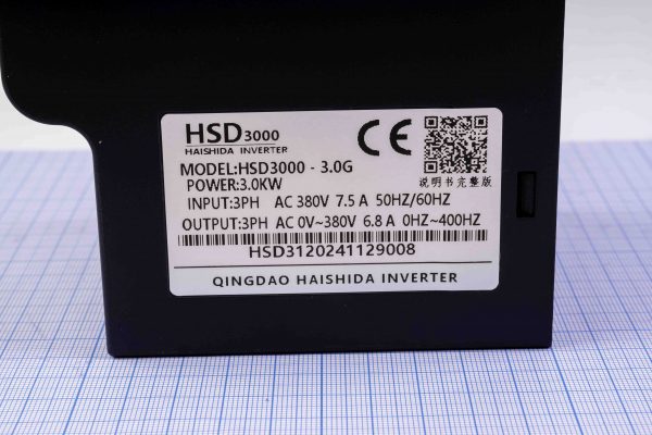 Перетворювач частоти, частотний регулятор HSD3000-3.0G (частотник) 380V/3.0kW