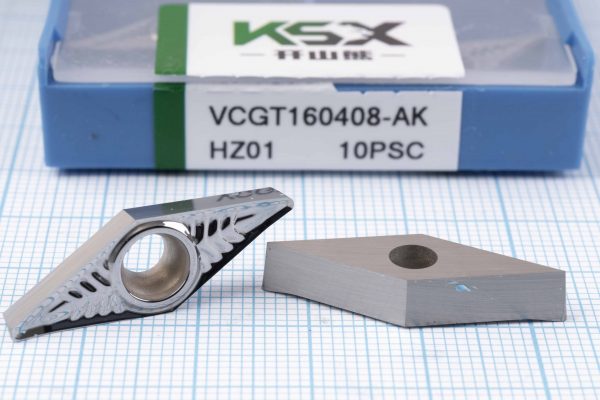 Вставка токарна (різець) VCGT160408-AK HZ01 KSX 45 HRC