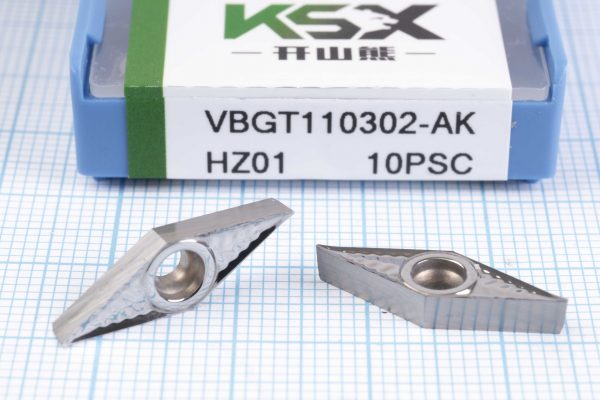 Вставка токарна (різець) VBGT110302-AK HZ01 KSX 45 HRC