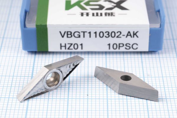 Вставка токарна (різець) VBGT110302-AK HZ01 KSX 45 HRC
