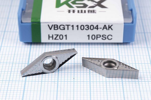 Вставка токарна (різець) VBGT110304-AK HZ01 KSX 45 HRC