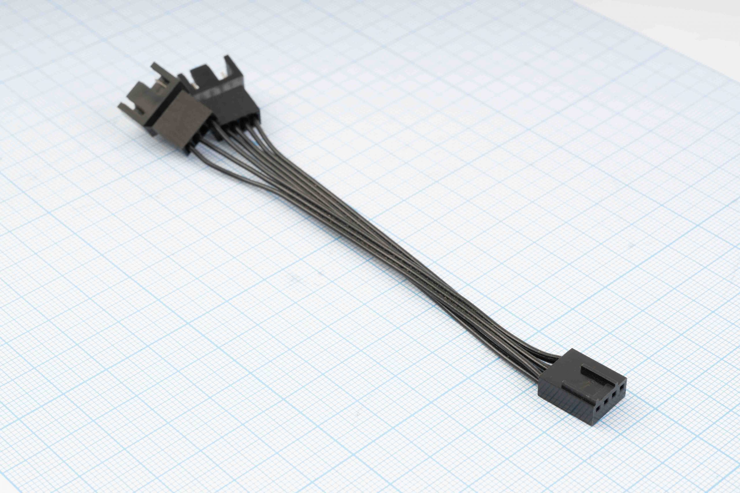 Кабель-розгалужувач 4-Pin PWM для вентиляторів (1 до 2), сумісний з 3-Pin, 10 см