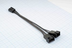 Кабель-розгалужувач 4-Pin PWM для вентиляторів (1 до 2), сумісний з 3-Pin, 10 см