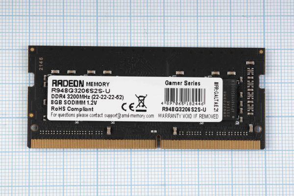 Модуль пам'яті для ноутбука SO-DIMM DDR4 8GB 3200 MHz AMD (R948G3206S2S-U)