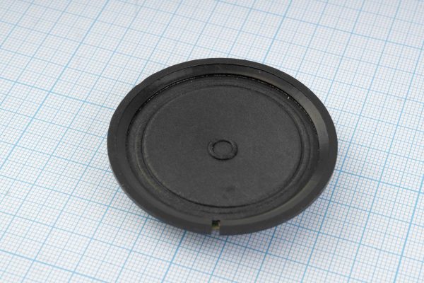 Динамік круглий пластиковий 50 x 10 мм, 0.5W, 8Ω, картоновий дифузор