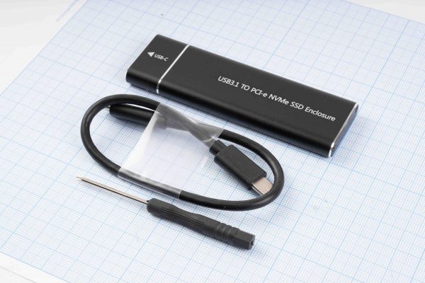 Адаптер-кейс для SSD M.2 NVMe, USB 3.1 Type-C, до 10 Гбіт/с