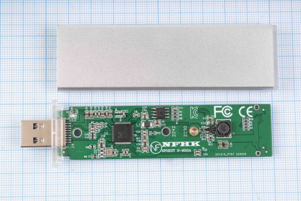 Адаптер-кейс для SSD M.2 SATA (NGFF) 2242/2260/2280, USB-A 3.0