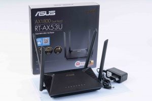 Маршрутизатор ASUS RT-AX53U AX1800 3xGE LAN 1xGE WAN 1xUSB MU-MIMO OFDMA