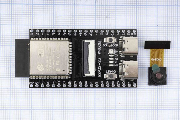 Плата ESP32-S3-WROOM-1-N16R8, CAM OV2640 WIFI + Bluetooth, ESP32, 2x USB Type-C, CH343P