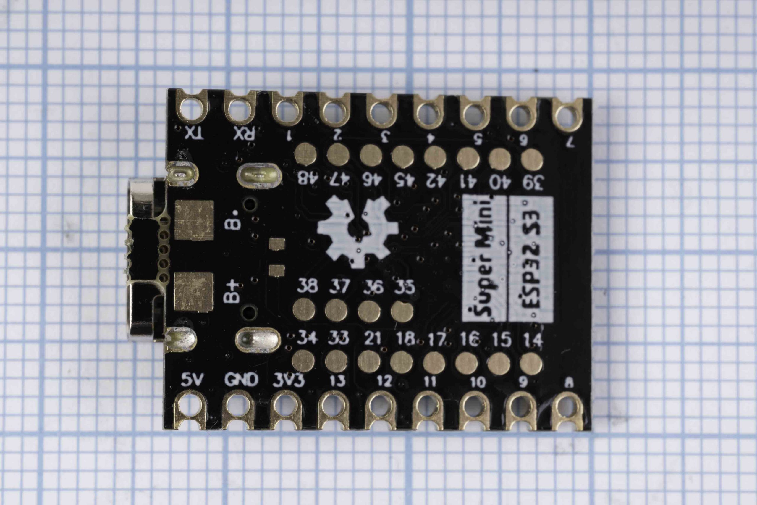Плата розробника ESP32-S3 Super Mini (Dual-core, Wi-Fi + Bluetooth, USB-C)