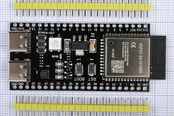 Плата ESP32-S3-WROOM-1-N16R8 WIFI + Bluetooth, ESP32, 2x USB Type-C, CH343P
