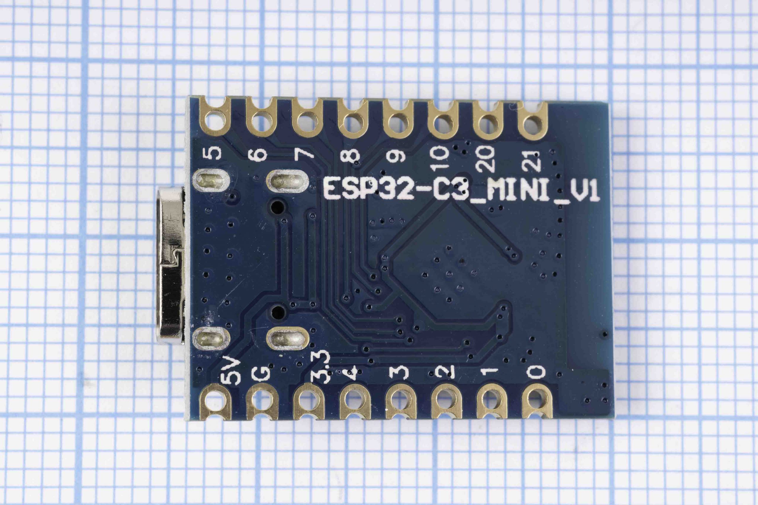 Плата розробника ESP32-C3 PRO Mini (Single-core, Wi-Fi + Bluetooth, USB-C)