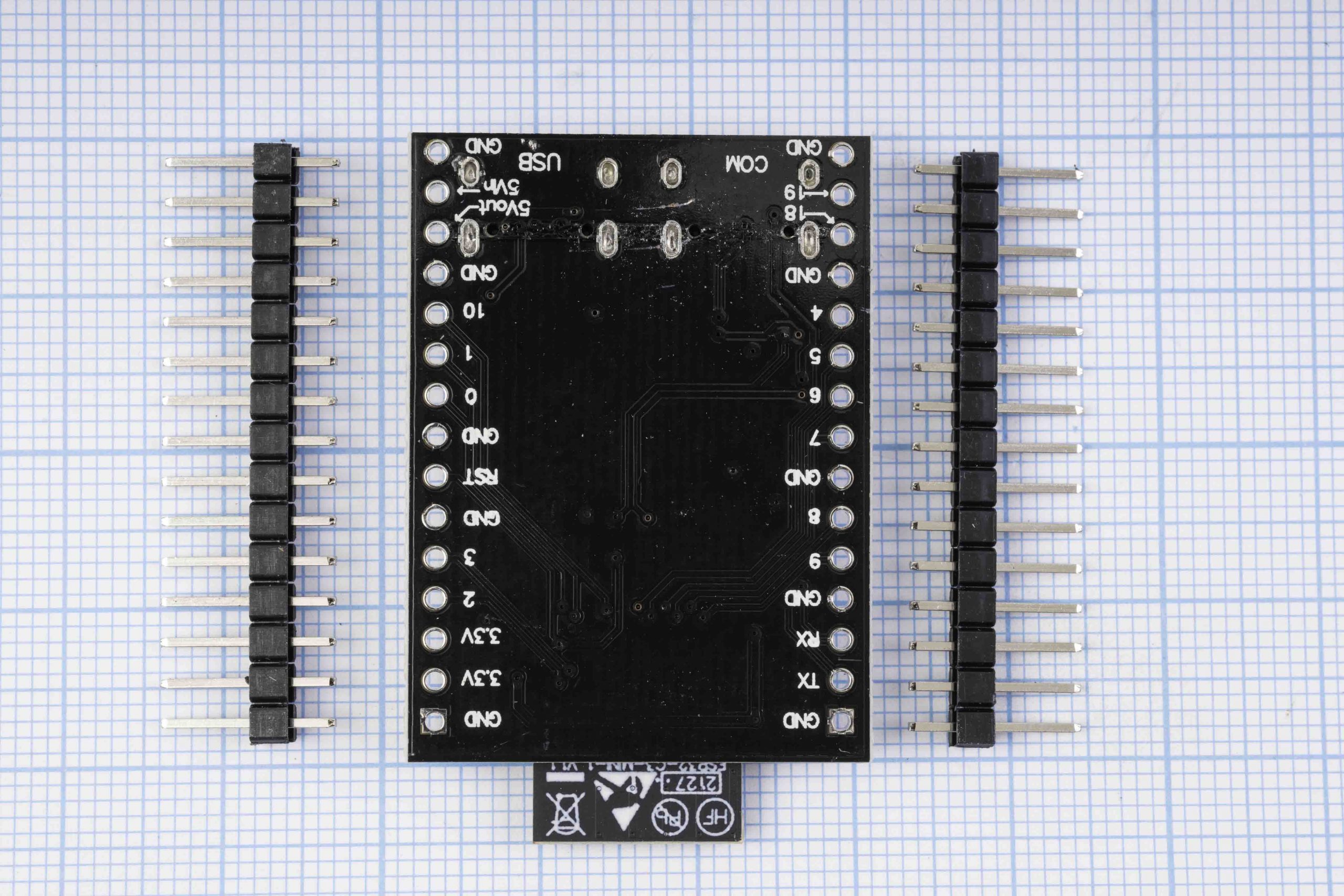 Плата ESP32-С3-MINI WIFI + Bluetooth, ESP32, 2x USB Type-C, CH340K