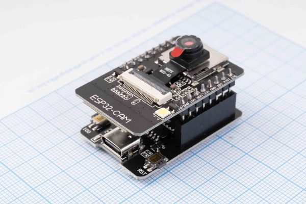 Модуль ESP32-CAM (8M x 8bits) з камерою OV2640, WiFi/Bluetooth, AI-Thinker HW-818 + ESP32-CAM MB V1541 Type-C