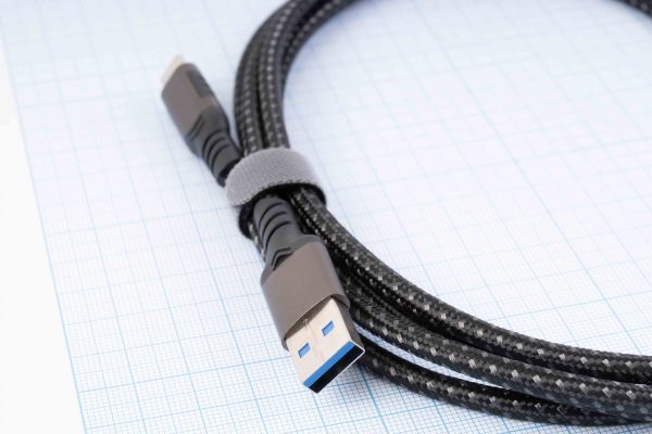 Кабель Hannord USB 3.2 AM/USB Type-C, 200 см, 60W, 10Gbps, нейлон