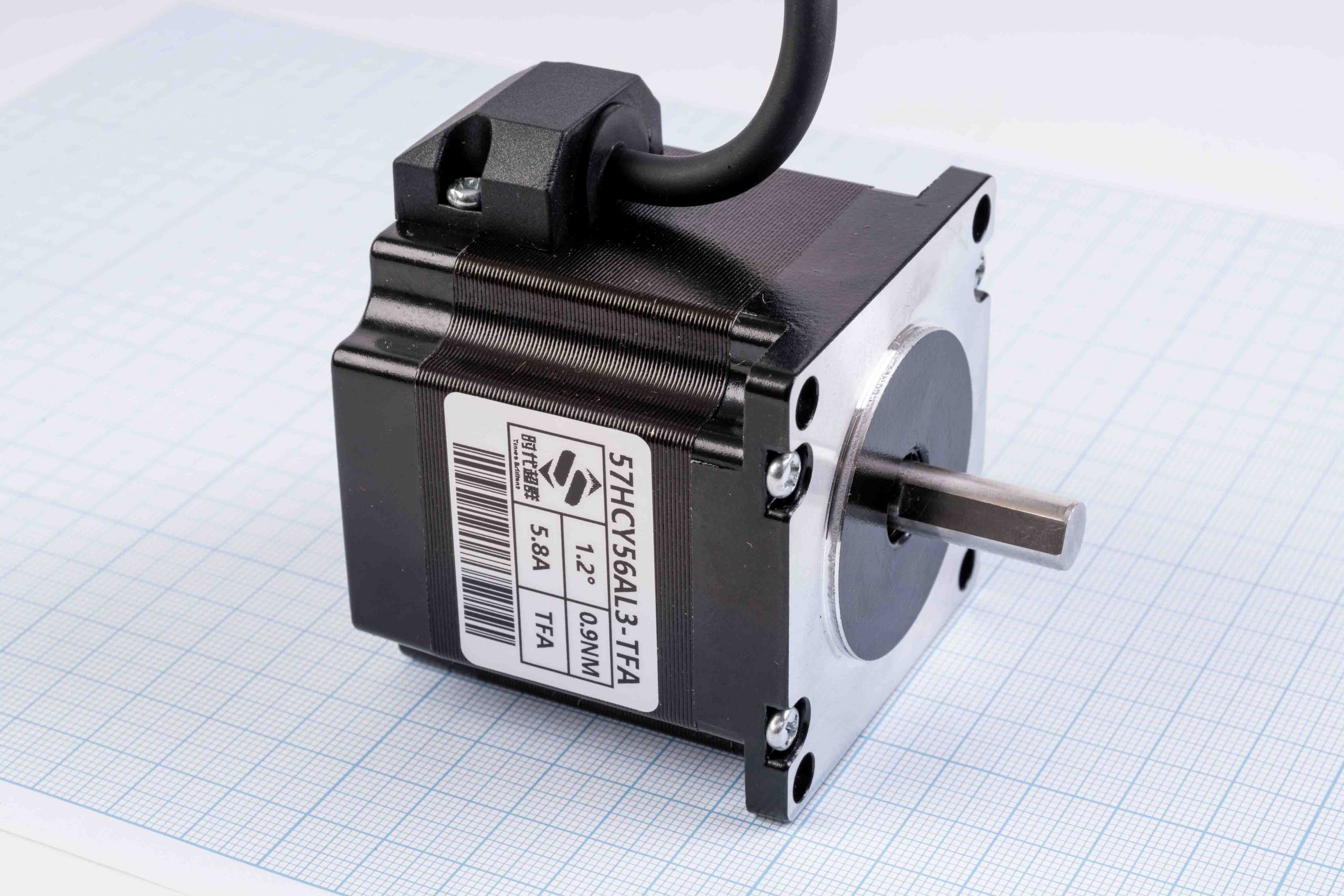 Кроковий двигун трифазний Nema23(57) Times Brilliant 57HCY56AL3-TFA 0.9Nm, 5.8А