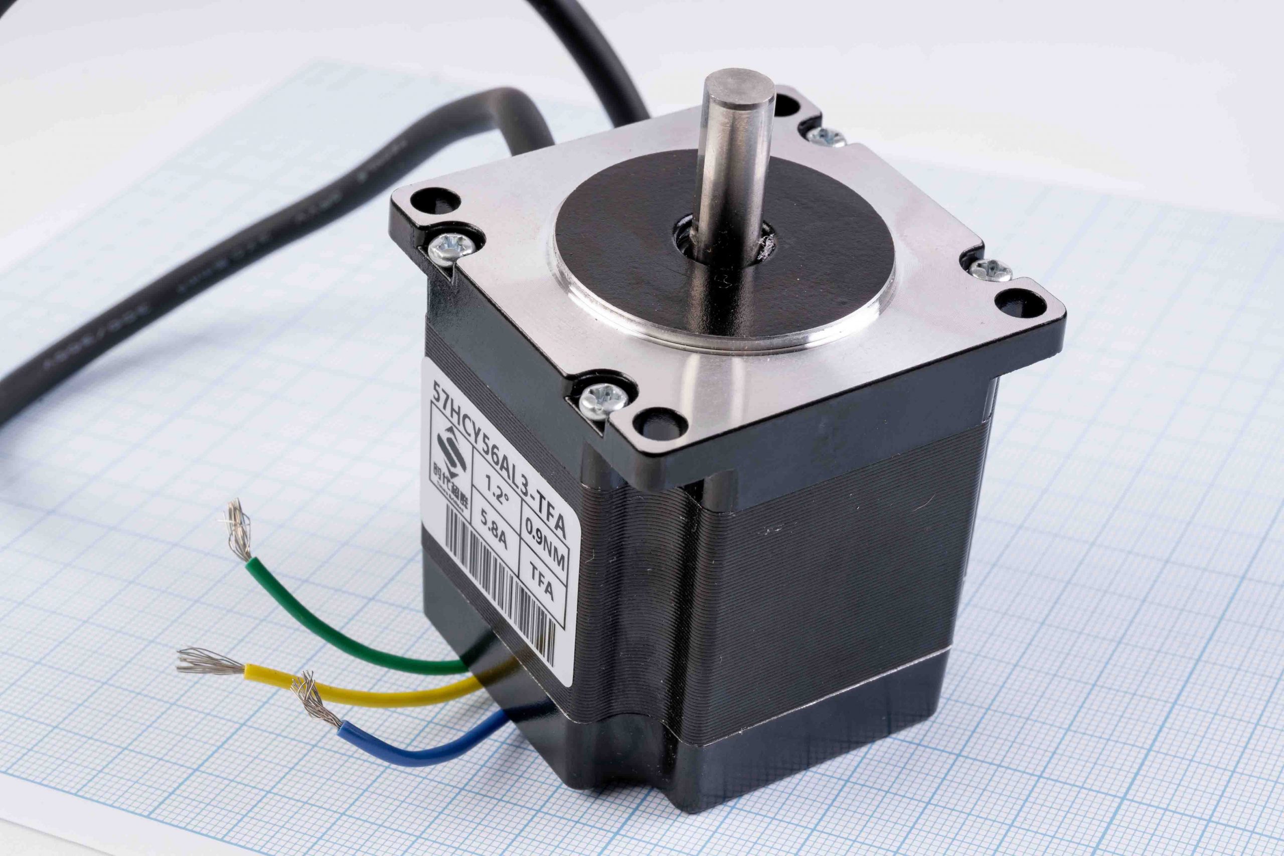 Кроковий двигун трифазний Nema23(57) Times Brilliant 57HCY56AL3-TFA 0.9Nm, 5.8А