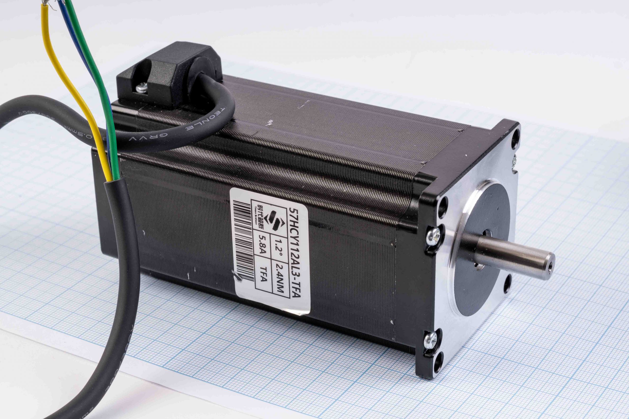 Кроковий двигун трифазний Nema23(57) Times Brilliant 57HCY112AL3-TFA 2.4Nm, 5.8А