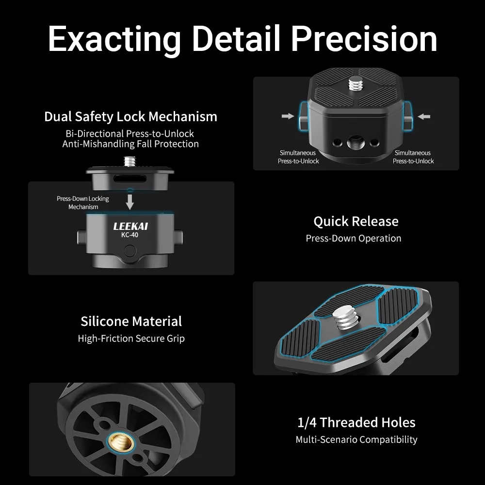 Швидкозйомний майданчик LEEKAI KC-40 Quick Release Base Plate