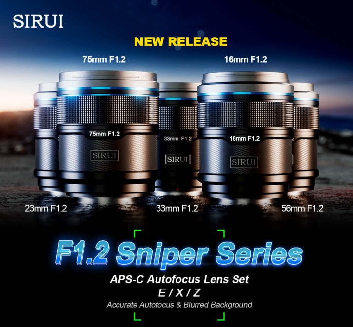 Обʼєктив швидкісний SIRUI Sniper 16mm F1.2 AF APS-C (Sony E-mount)