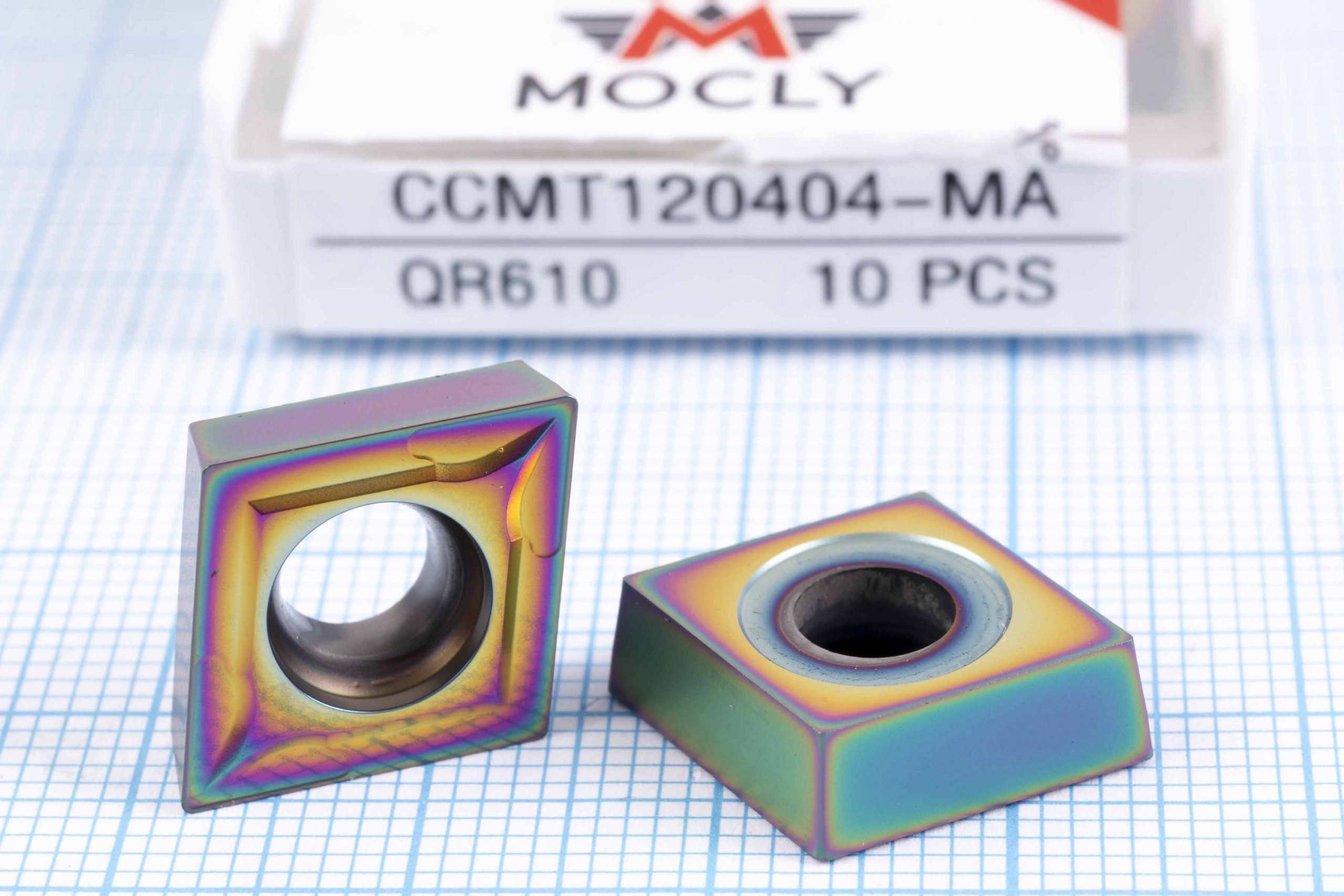 Вставка токарна (різець) CCMT120404-MA QR610 MOCLY 55 HRC