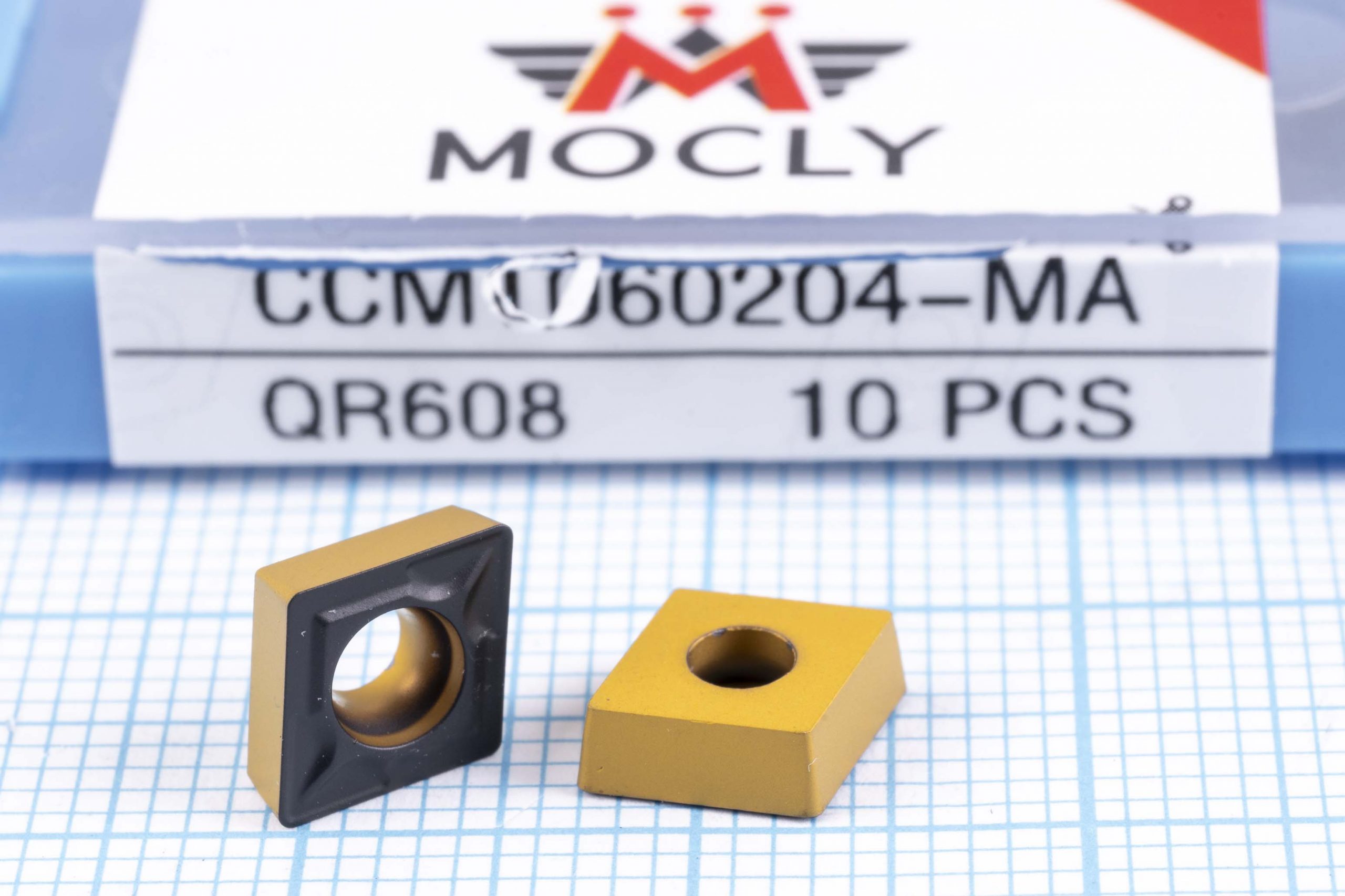 Вставка токарна (різець) CCMT060204-MA QR608 MOCLY 55 HRC