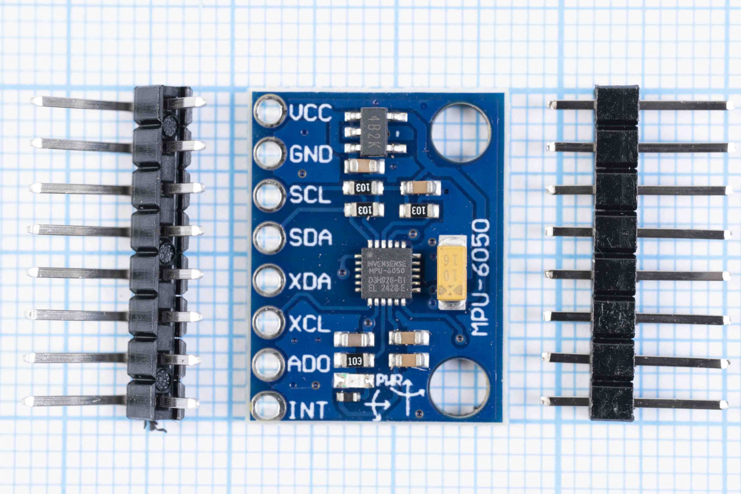 Модуль акселерометра і гіроскопа GY-521 MPU-6050 6DOF (151)