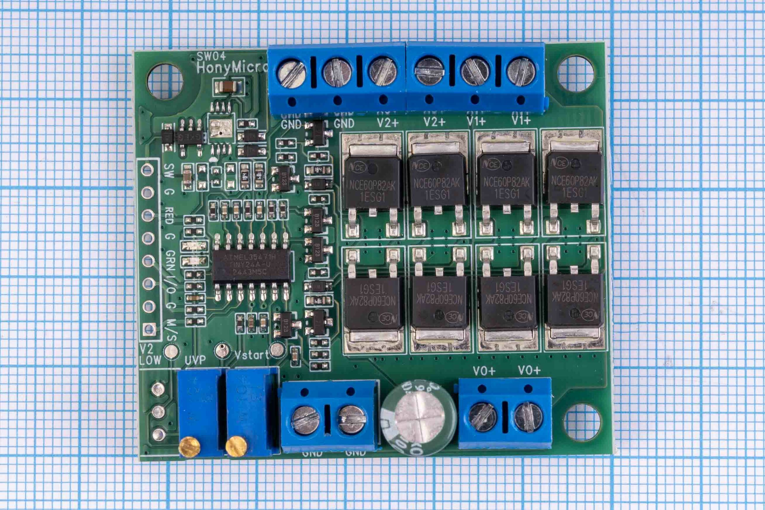 Плата UPS, автоматичний перемикач джерела живлення PowerPath SW04 V1.1, DC 10-60V/30А