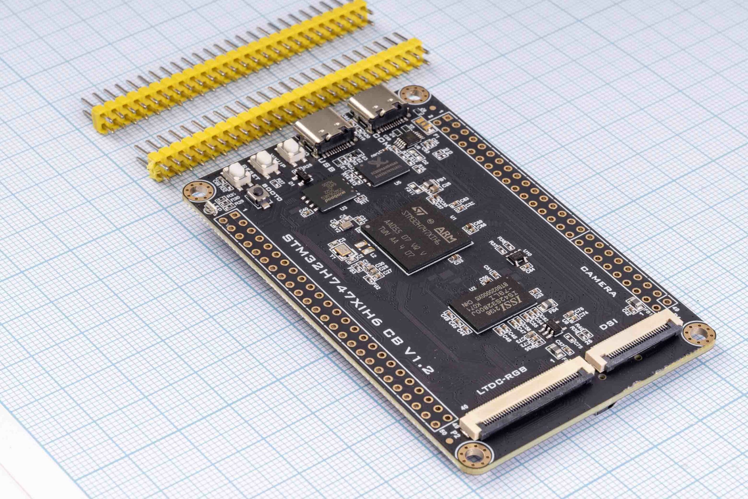 Системна плата STM32H747XIH6 Dual-Core 480MHz/240MHz 2MB Flash 1MB RAM