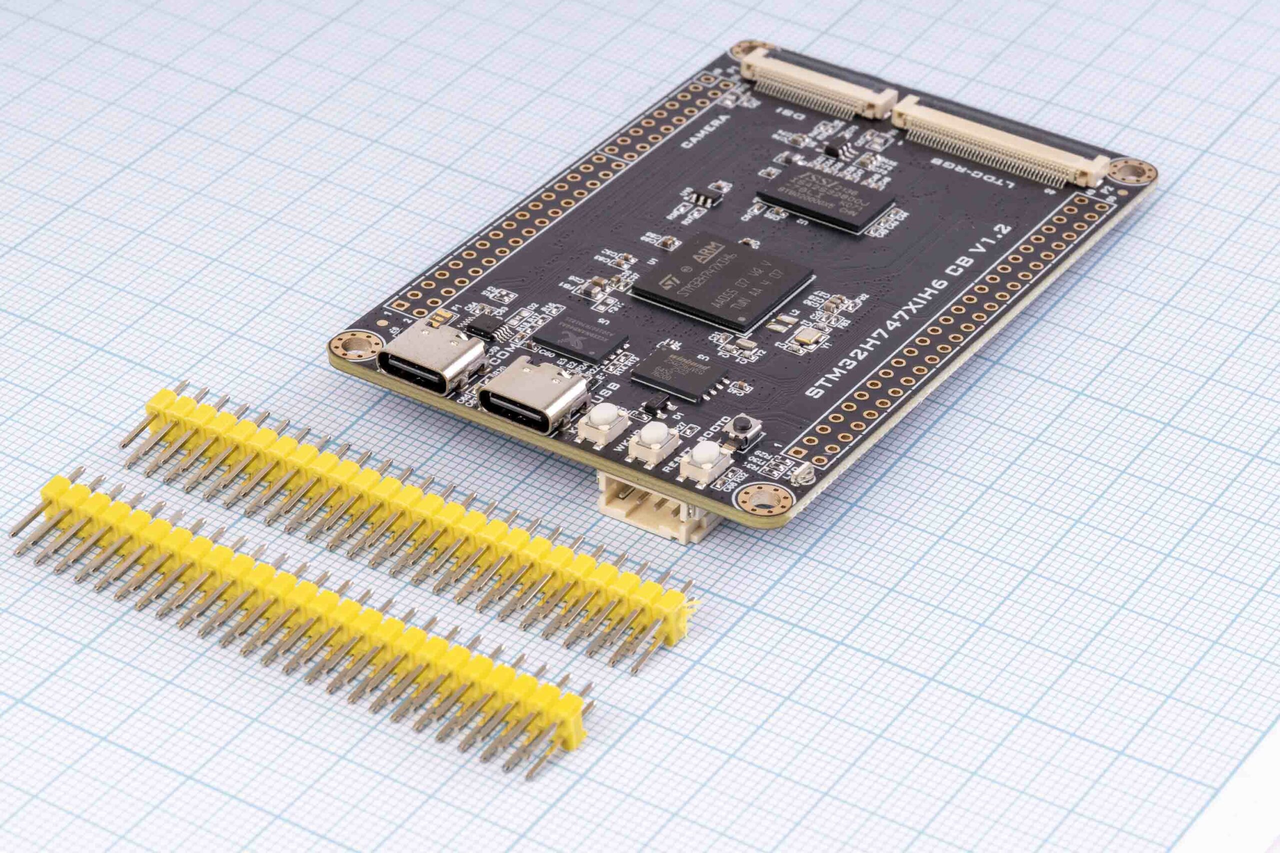 Системна плата STM32H747XIH6 Dual-Core 480MHz/240MHz 2MB Flash 1MB RAM