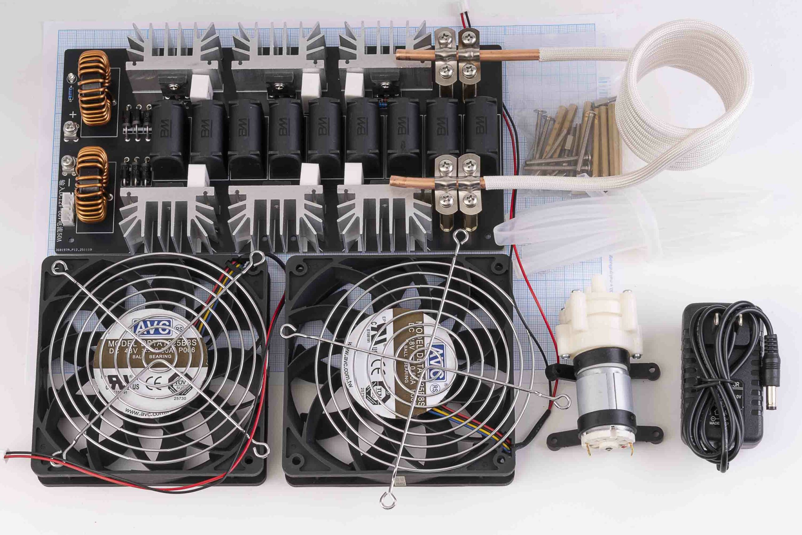 Індукційний нагрівач 2000W 12-48V/50А (комплект для збирання)