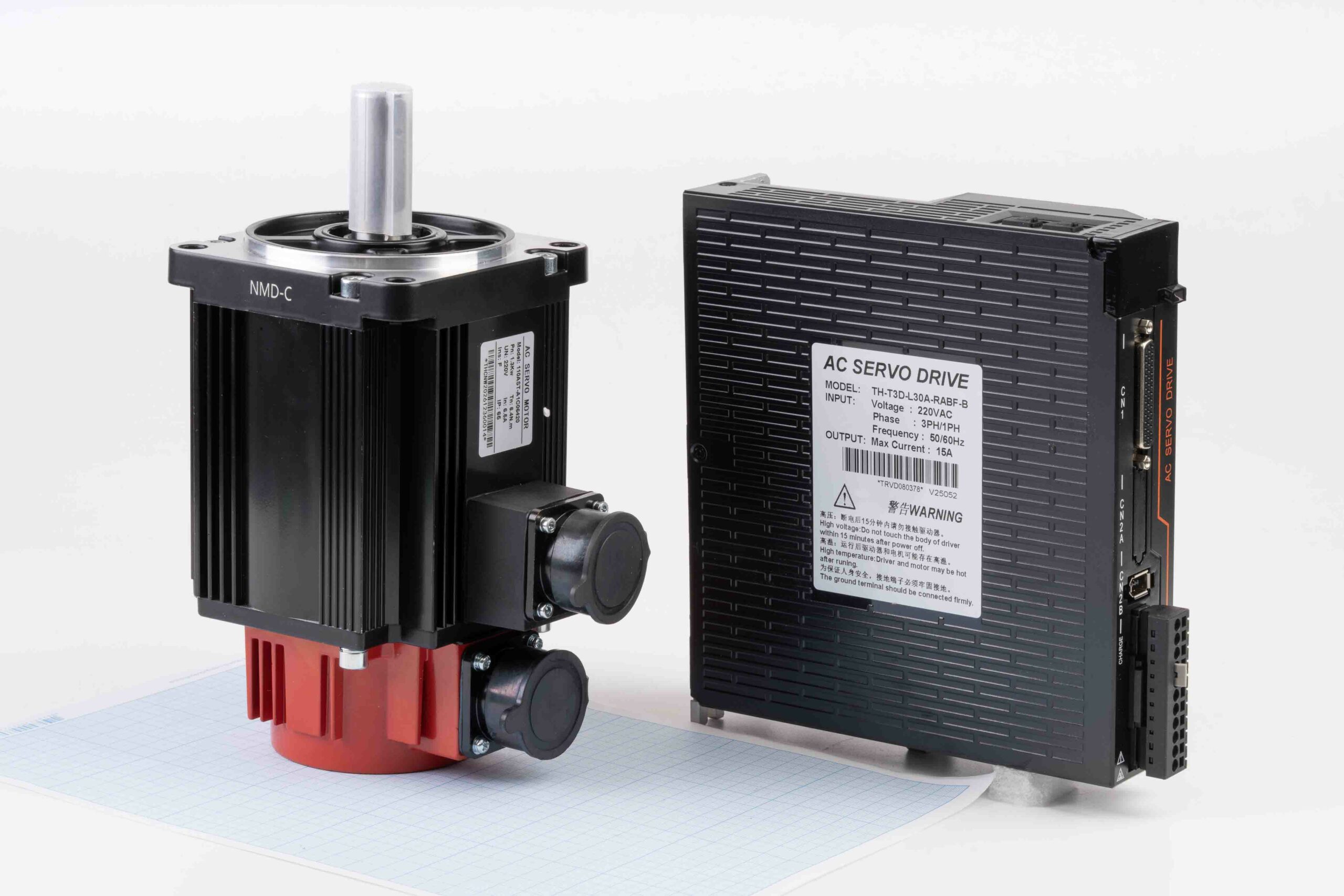 Серводвигун 110AST-A1C06420 (1300W, 6.4 Nm) + серводрайвер TH-T3D-L30A-RABF-B 220V/15A