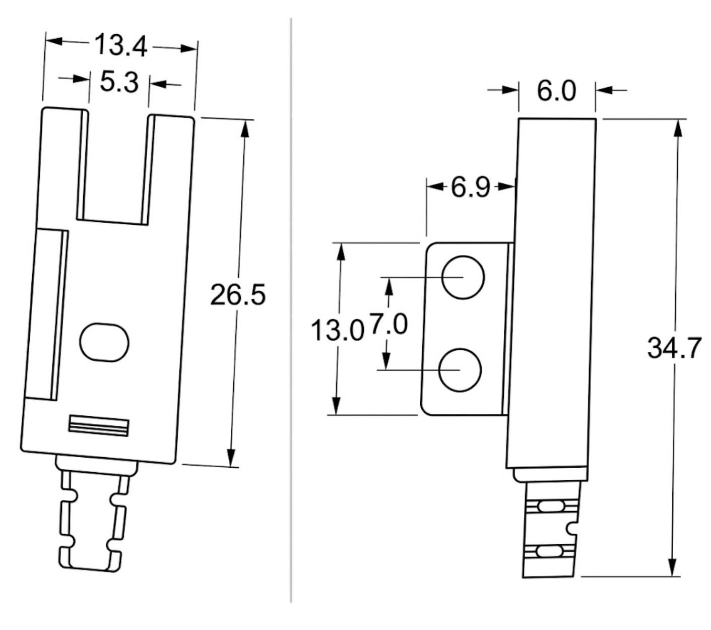 Датчик оптичний щільовий WTX-SX676-WR