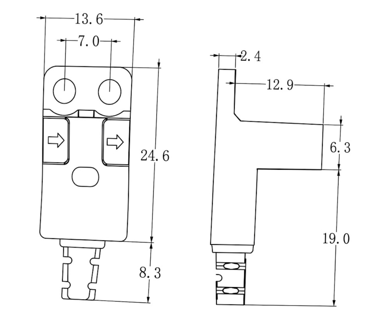 Датчик оптичний щільовий WTX-SX674-WR